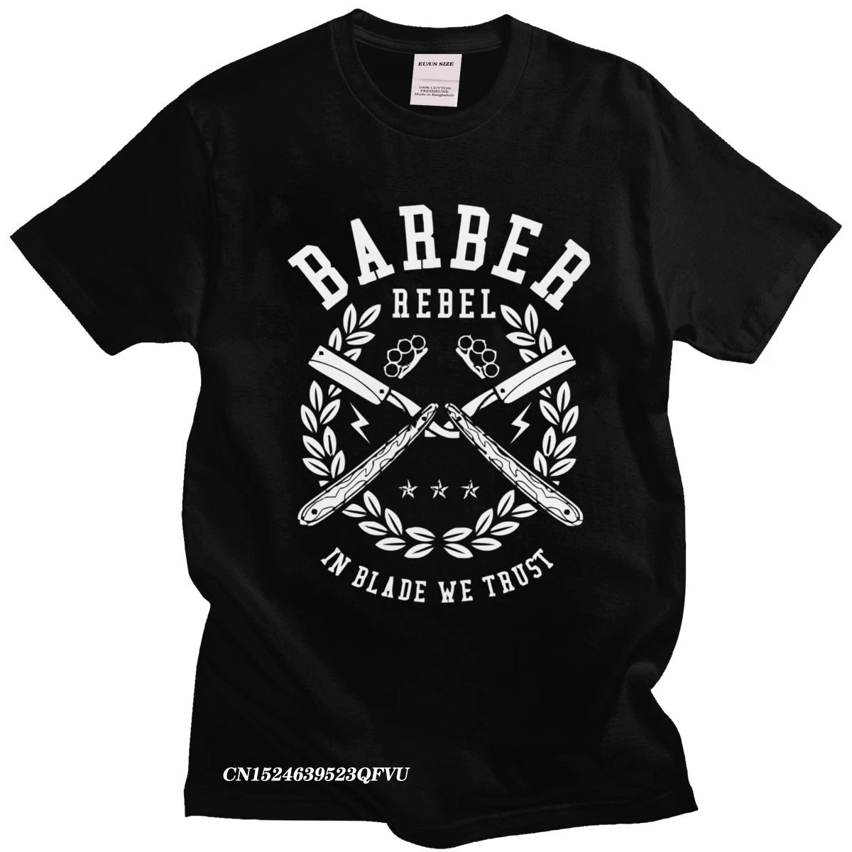 Novelty Barber Razor Men Oversized Leisure Hairdresser T-Shirt Aesthetic Fitted Soft Cotton Harajuku Shirt Vintage Camisas