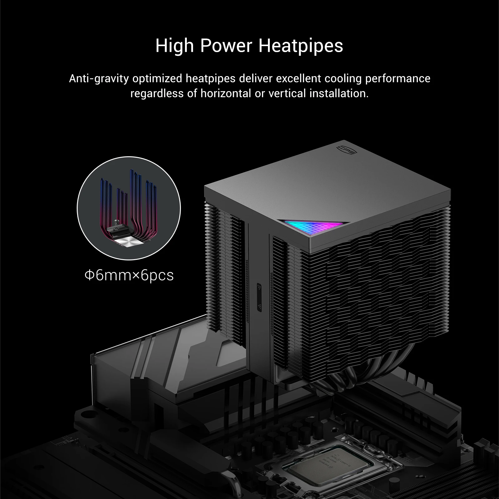 PCCOOLER RZ620M X Mini CPU Dua – обзор и цена Cpu Air Cooler Dual Tower 6 Heatpipe