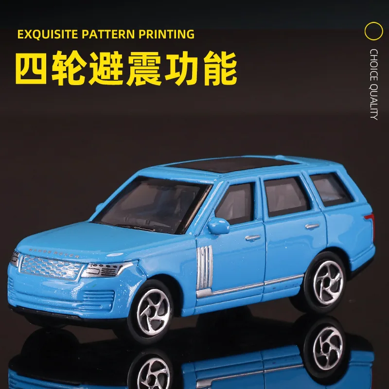 1: 64 modello di auto in lega autorizzata autentica serie Land Rover Range Rover auto giocattolo con sospensione scorrevole