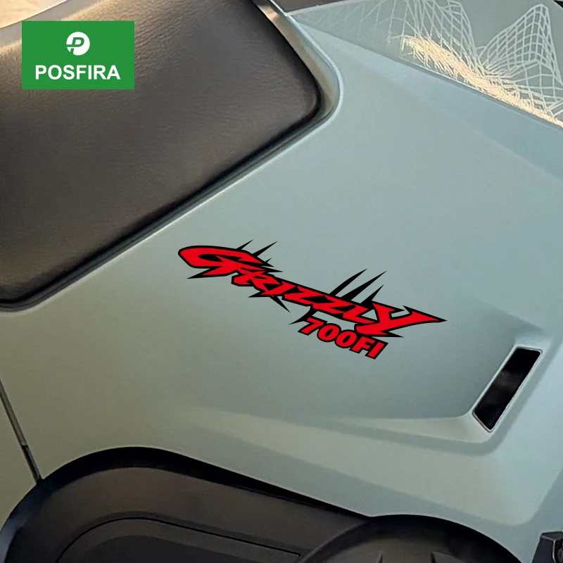 

POSFIRA ATV Tank Stickers Vinyl Decals for Yamaha Grizzly 700 Grizzly700 Motorcycle Body Decoration Accessories