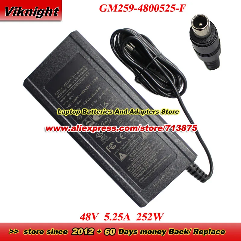 

Адаптер переменного тока GM259-4800525-F 48В 5.25А 252Вт для блока питания SIMAGIC