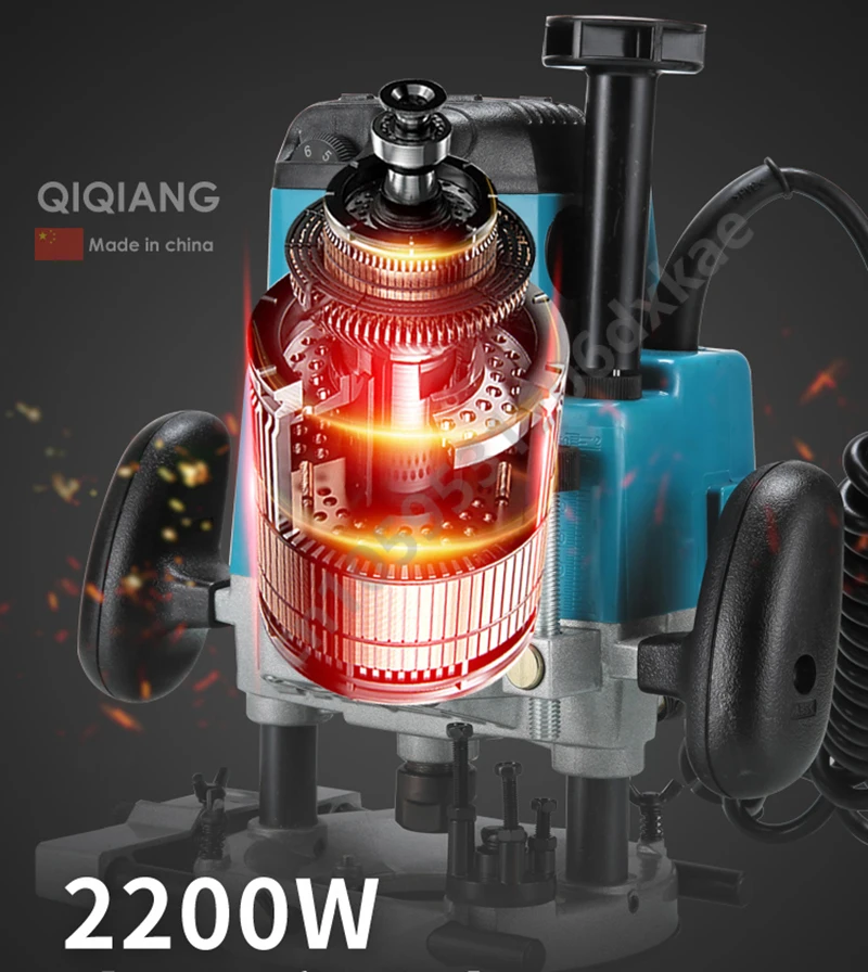 1900W2200W Woodworking Electric Planer Woodworking Milling Carving Slotting and Trimming Machine Hand Carving Woodworking Tools