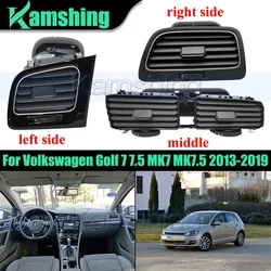 1 piece Air Conditioner Vent For Volkswagen Golf 7 7.5 MK7 MK7.5 2013-2019 A/C Grille Outlet Dashboard Air Conditioner Outlet