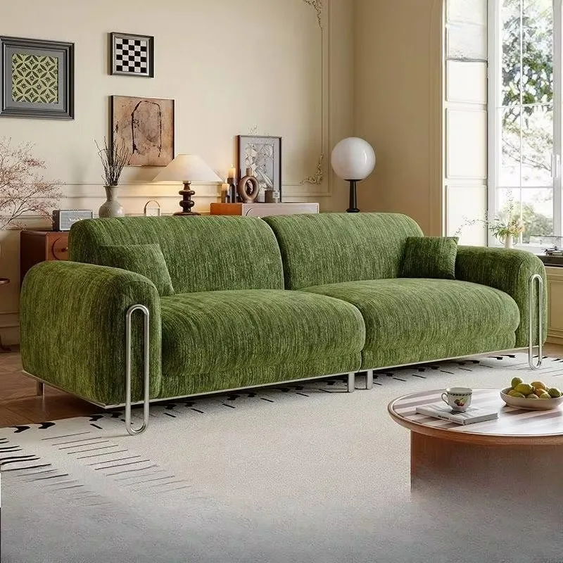Italian Designer Living Room Sofas Green European Lazy Lounges Living Room Sofas Modern Luxury Banken Woonkamer Furniture Home
