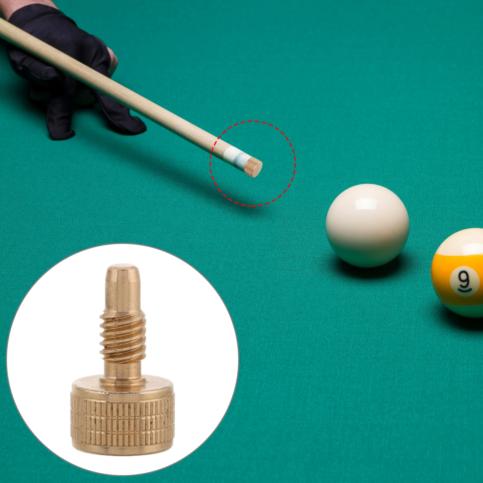 النحاس تجمع جديلة تمديد المسمار الخلفي التوصيل لأداة ملحقات البلياردو تعزيز جديلة التوازن ومجموعة الصيانة