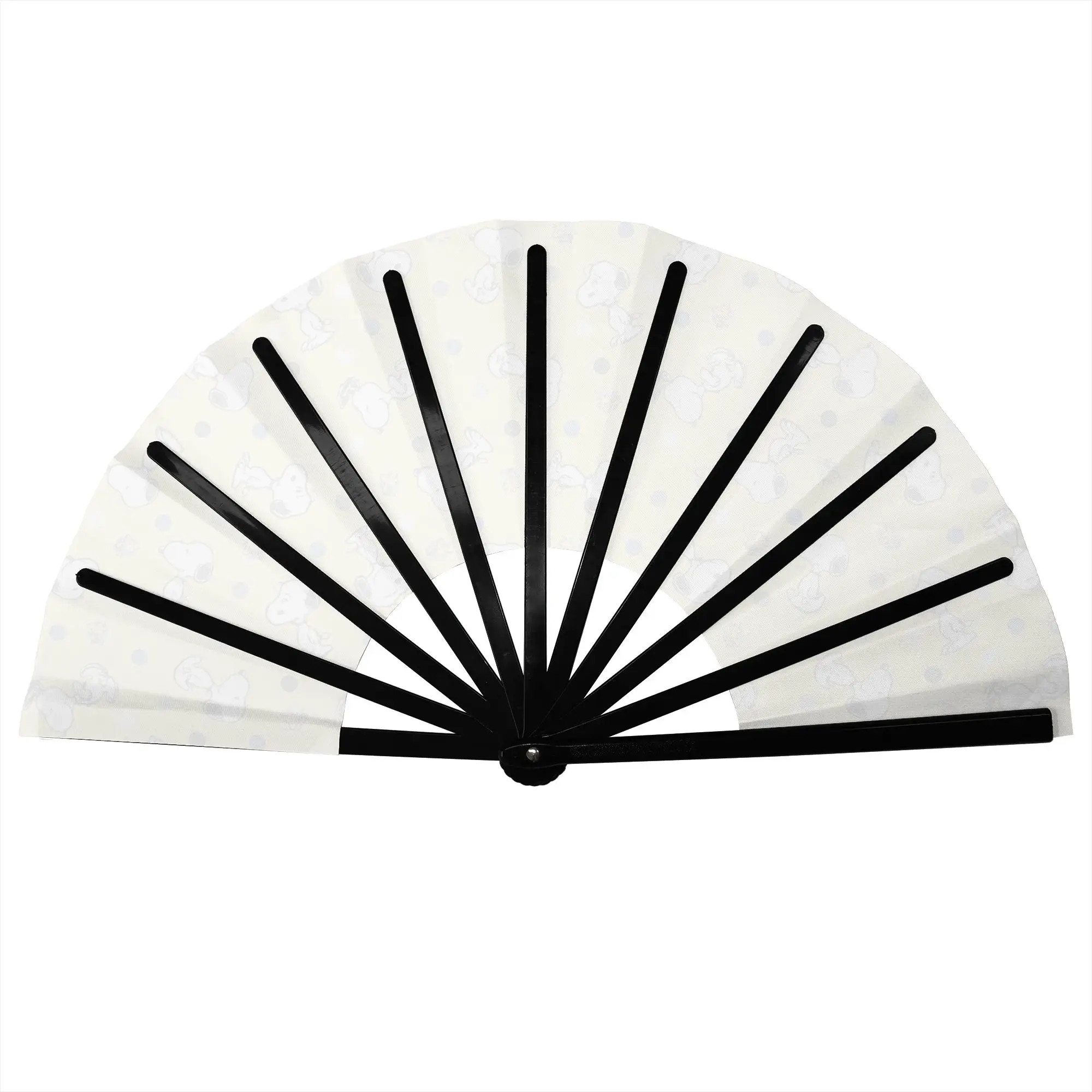 Cute Cartoon S-Snoopys Traditional Folding Fan Oriental Art  High-Quality Polyester Fans Gift Classic Decorative Hand Fan view 2