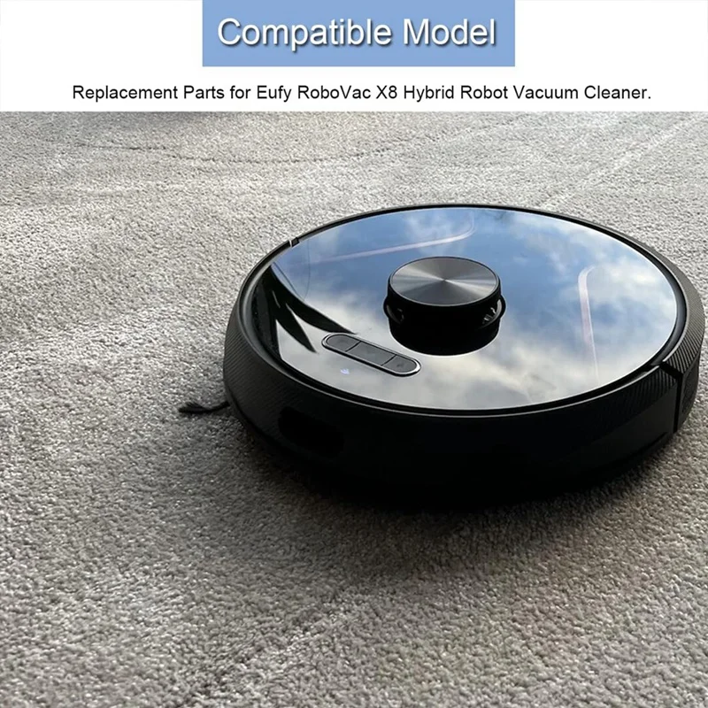 แปรงด้านข้างตัวกรอง HEPA ตามที่แสดงไว้พลาสติกสำหรับเครื่องดูดฝุ่นแบบหุ่นยนต์ชุด X8โรโบแวคชุดไฮบริด