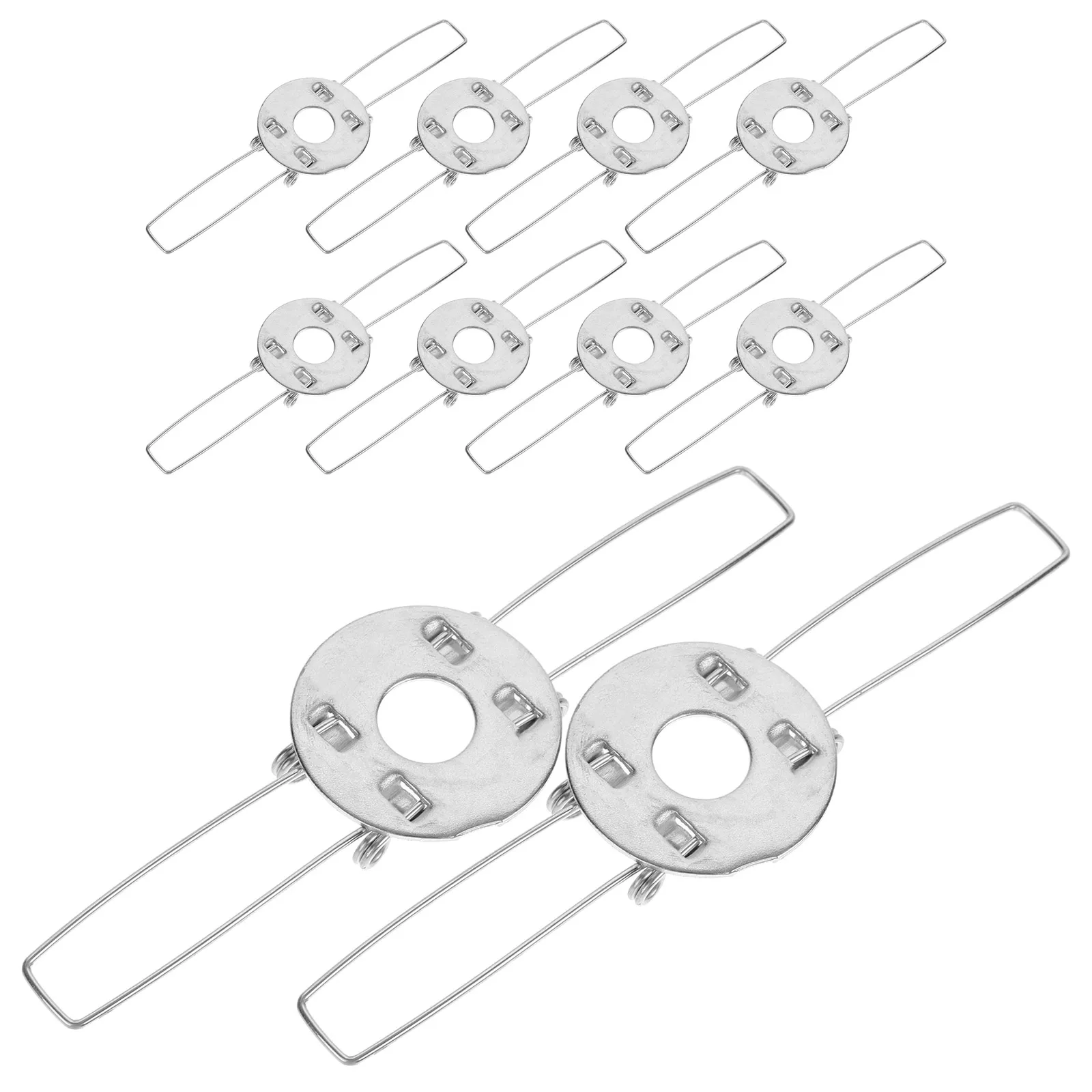 

Spring Lampshade Holder Clip Silver Galvanized Iron Pendant Fixator Lamp Parts Shade Adapter DIY Clamps For Light Clips Holders
