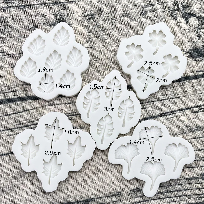 Ginkgo Palm Monstera Deliciosa Ahornblatt Silikon Sugarcraft Form Harz Werkzeuge Cupcake Backform Fondant Kuchen Dekorieren Werkzeuge – Detail 10