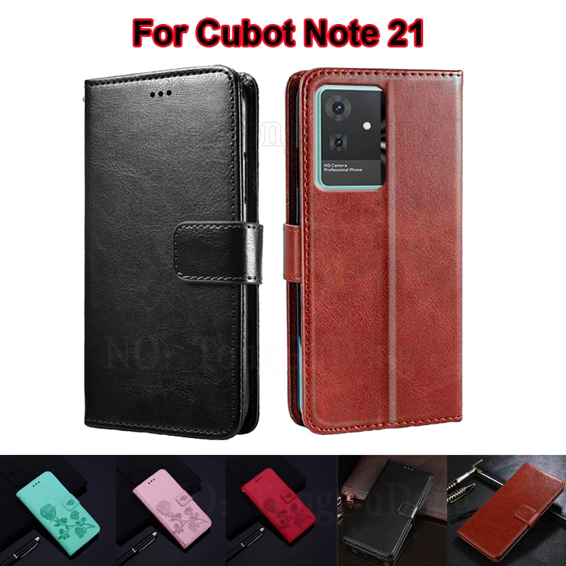 чехол на Cubot Note 21 Case Wallet Capa Fundas Coque Leather Phone Cases For Capinha Cubot Note 21 6.56