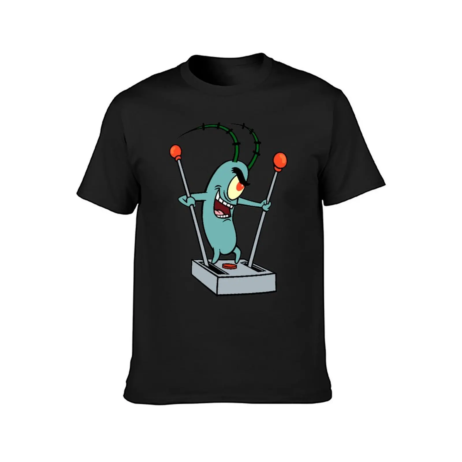 Plankton squashed art T-Shirt aesthetic clothes summer top plain oversized t shirts for men