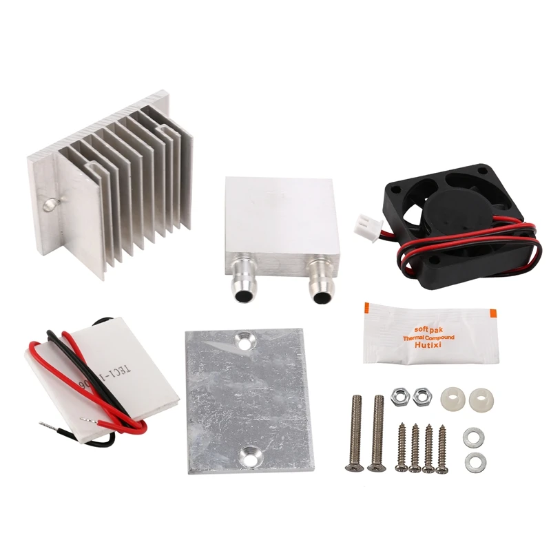 

60W Thermoelectric Peltier Refrigeration Cooler TEC1-12706 12V Semiconductor Air Conditioner Cooling System DIY Kit