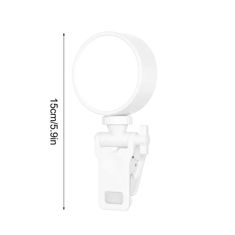 LED Mobile Phone Selfie Light Clip-On Lamp Portable USB Charge LED Selfie Ring Light Flash Light Photo