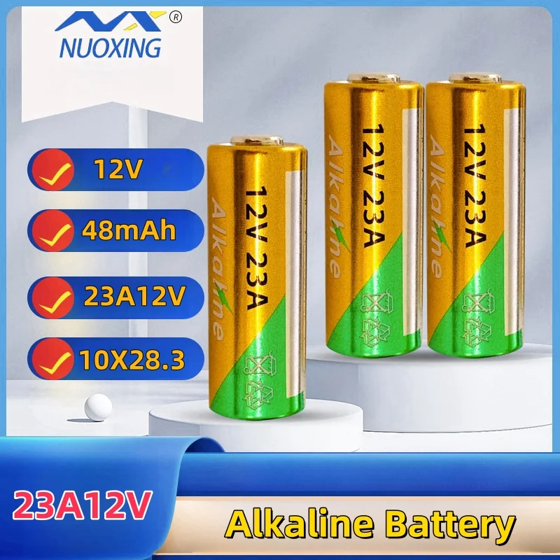 

4-60PCS 23A12V Alkaline Battery Remote Control Battery for Rolling Shutter Door Anti-theft Device Doorbell