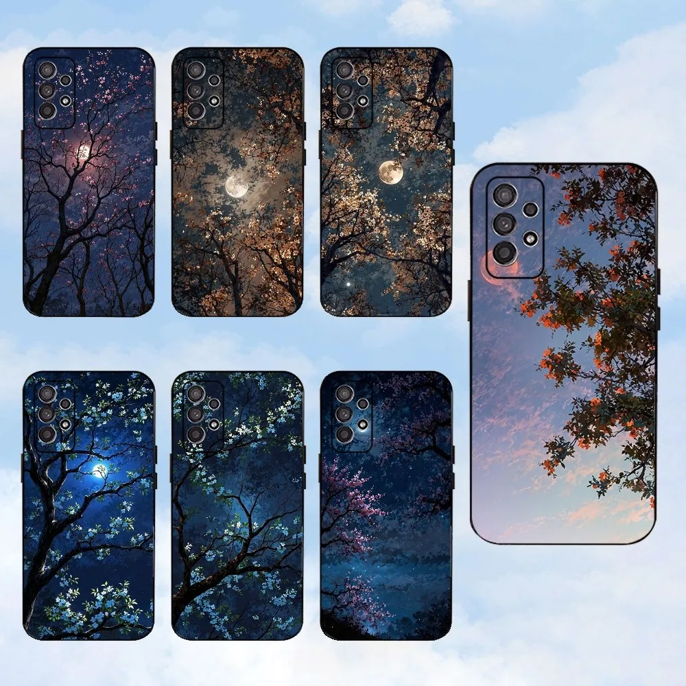 

Tree Branch Phone Case For Samsung S25,S24,S23,S22,S21,S20,S10,Ultra,Plus,Lite,FE,Soft Silicone Black Cover