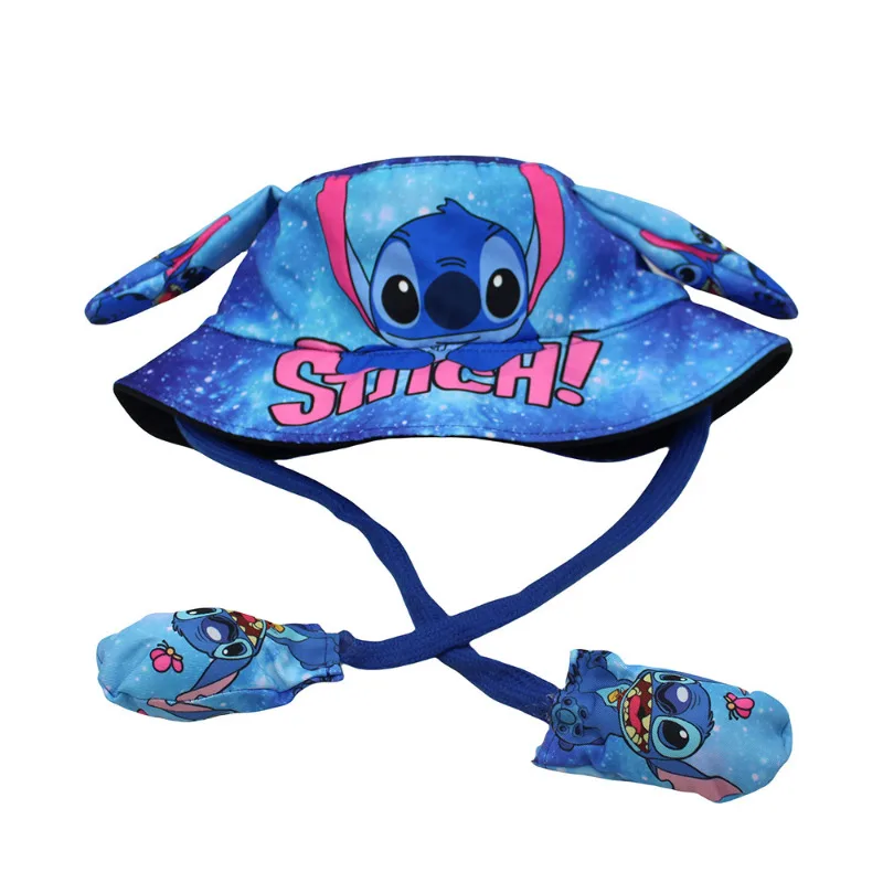 Anime Kuromi Stitch Eimer Hut mit springenden Ohren für Mädchen Jungen Airbag Moving Ear Cosplay Hüte Halloween Geburtstagsgeschenke