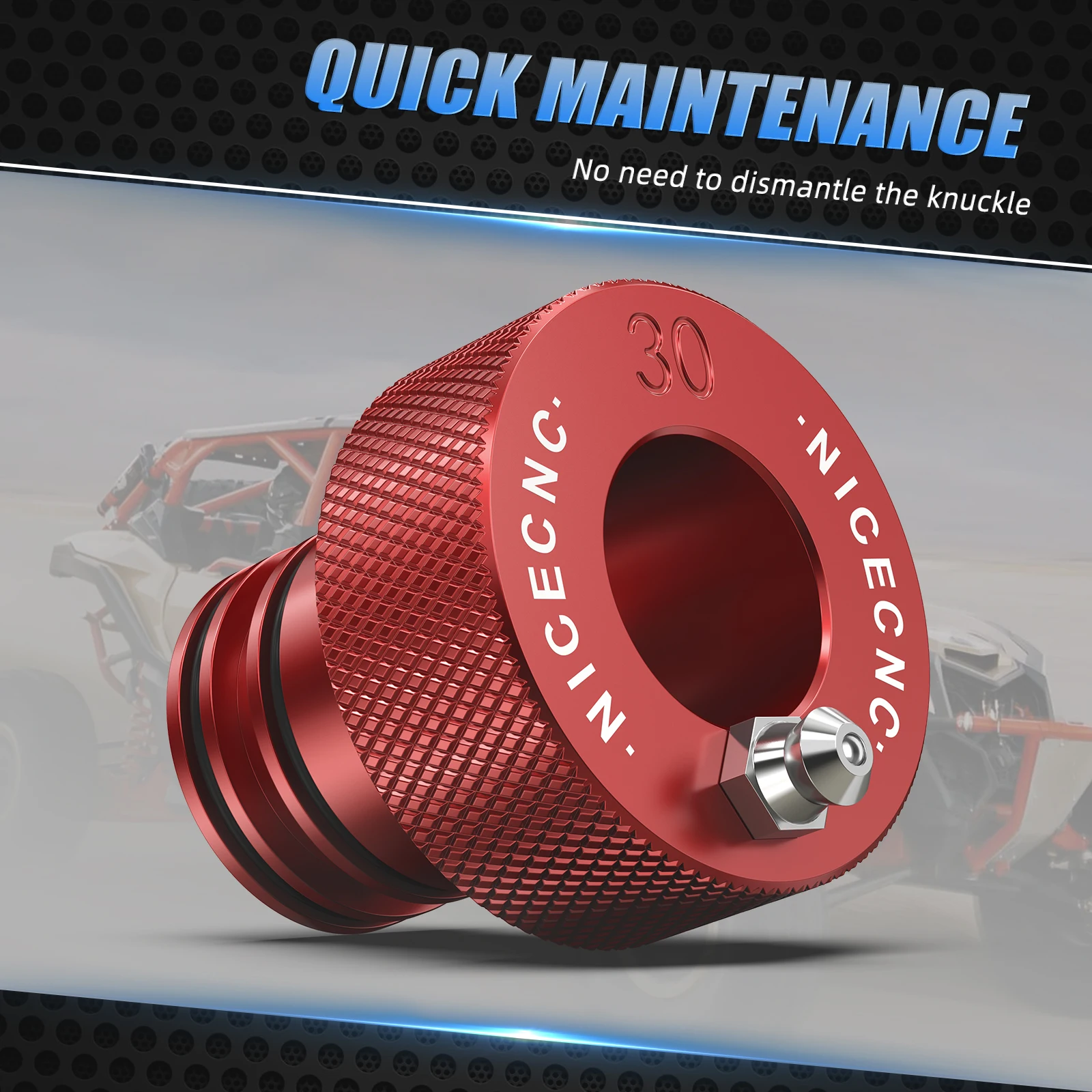 أداة تشحيم محمل العجلة UTV ATV لـ Can Am Maverick X3 Commander 1000 Renegade أوتلاندر ماكس المدافع سبائك الألومنيوم #3