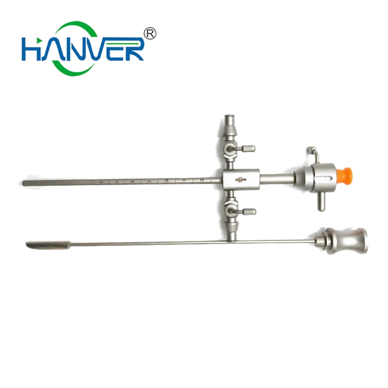 HANVER  2.7X175 Rigid ENT Endoscope Manual Working Channel Sheath Forceps Cystoscopy Equipment Pediatric/adult Urology