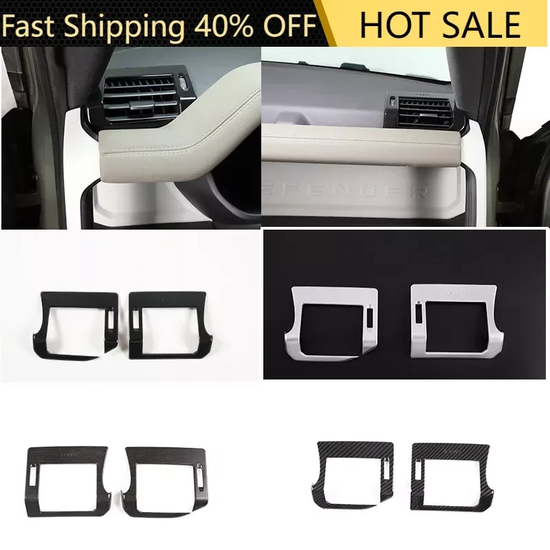 

ABS Side Air Vent Frame 2-Piece Set Left Peptide for Land Rover Defender 20-23year car accessories