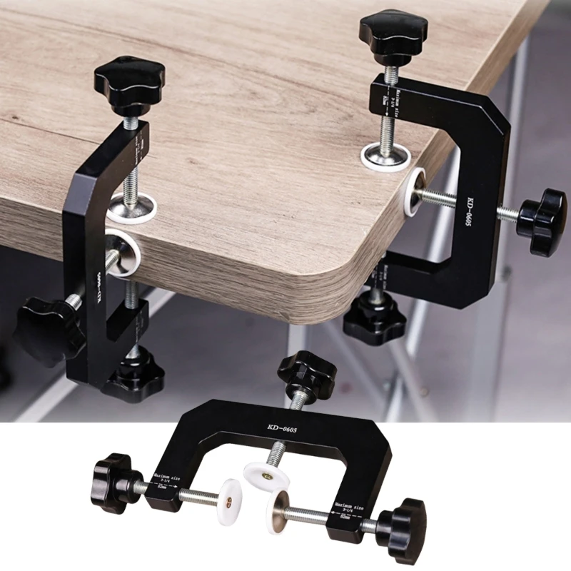 

Durability Table Clamps, Aluminum Construction,Screw Clamp for Shelves Bathroom