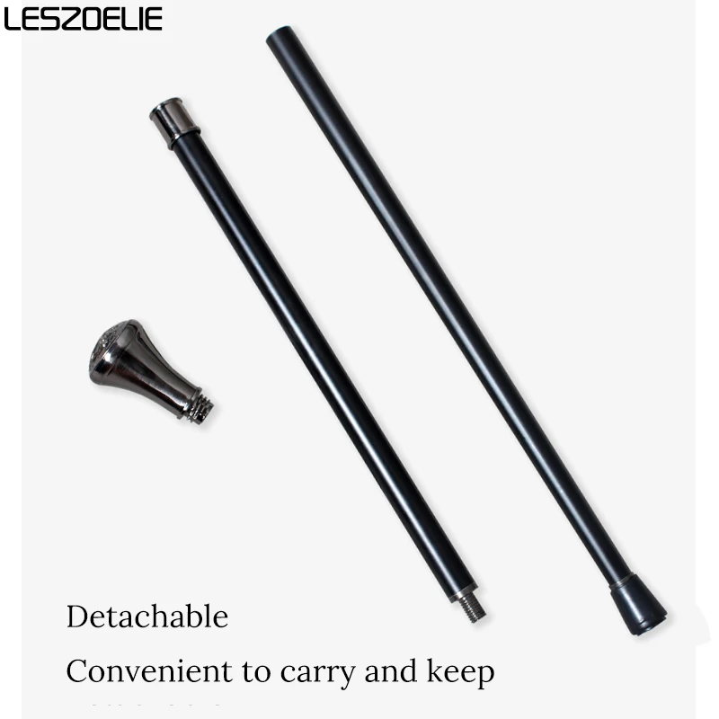 عصا مشي فضية بنمط تاج فارس القرون الوسطى وقبضة مستقيمة عصري للزينة للرجال والنساء