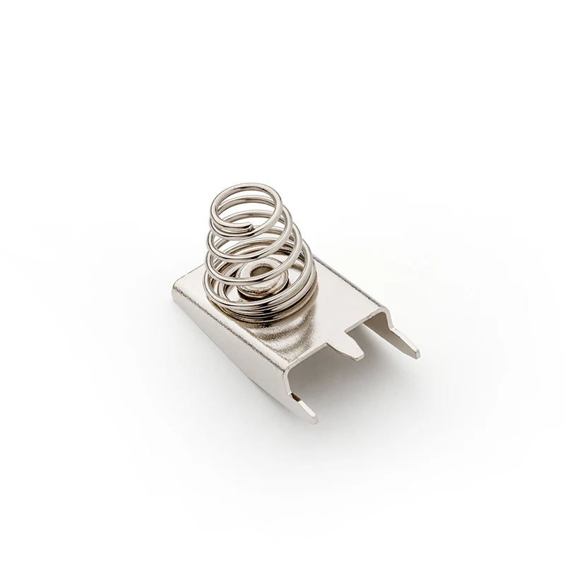 Brass Nickel Plated AA, CR2 THM Negative Spring Battery Contact 14500 Battery Connector BC-628-NI