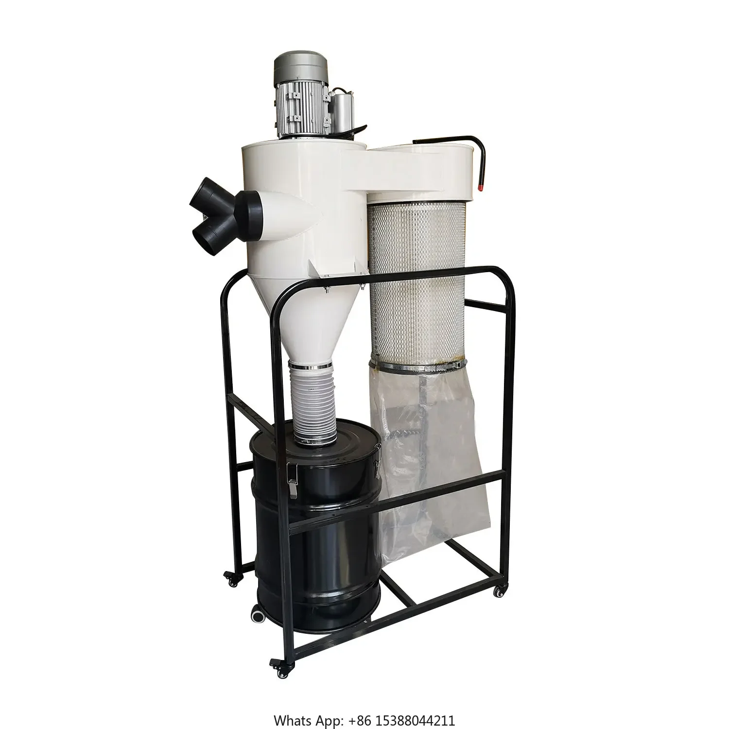 PDC2200M Woodworking Silent Dust Collector Cyclone Manual Operation Industrial Vacuum Cleaner