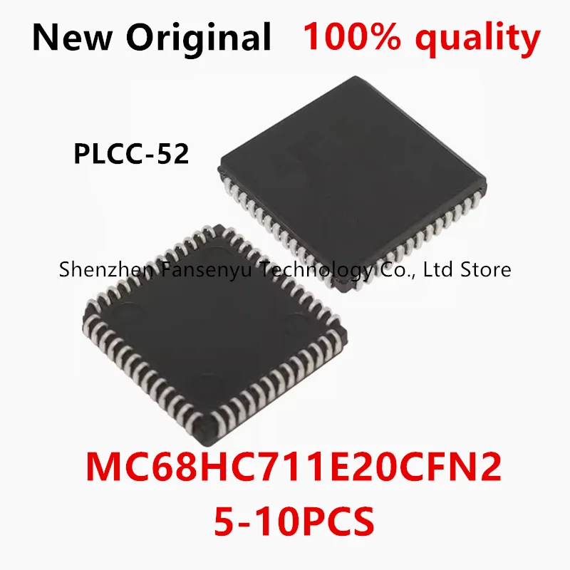 

(5-10piece)100% New MC68HC711E20CFN2 MC68HC711E20 PLCC-52 Chipset
