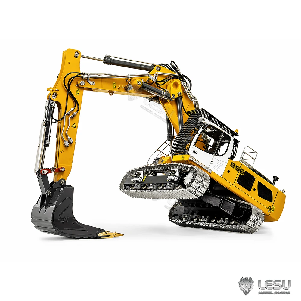 New LESU 1/14 Metal 956 RC Hydraulic Excavator Digger Radio Remote Control Construction Vehicle Trucks Car Hobby Model for Adult - Image 4