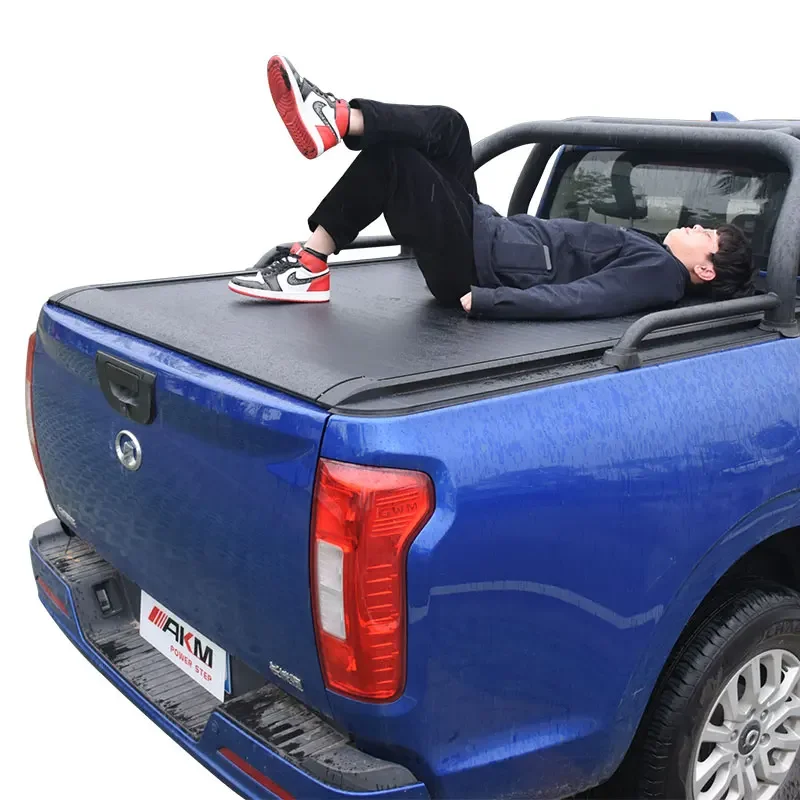 

Truck Accessories 4x4 Pickup Fold Shutter Lid Electric Tonneau Cover For Great Wall Poer 2019-2022 Commercial Long Bucket Type