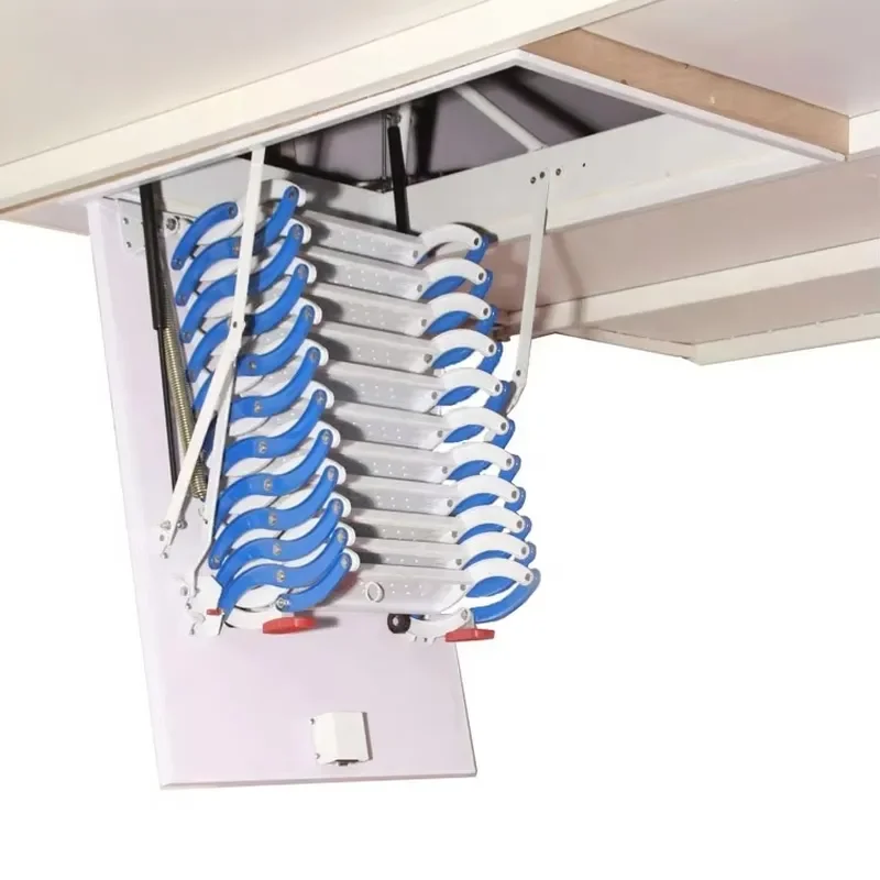 Step Telescopic Retractable Attic Extension Ceiling Loft Ladders Stairs