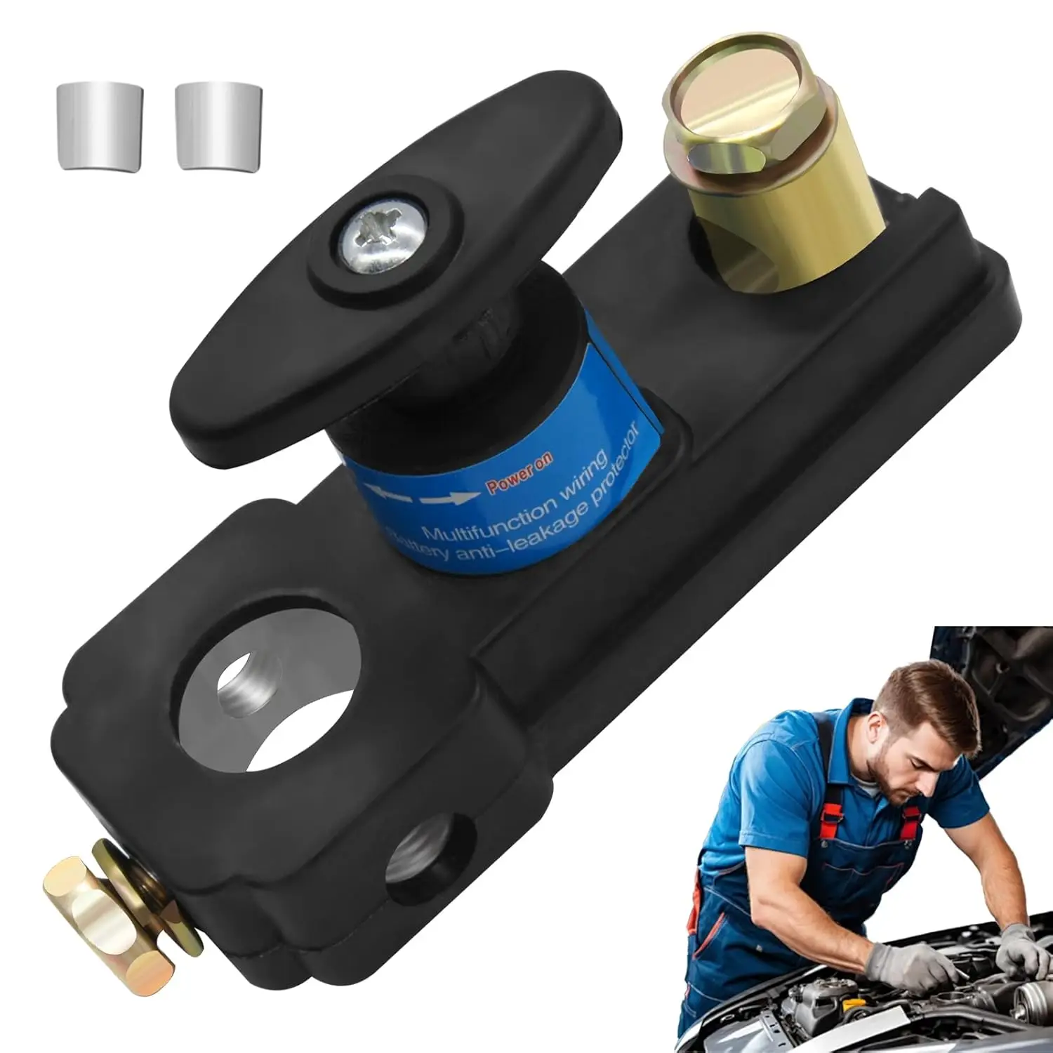 12/24V Smart Car Battery Isolator Master Main Switch Battery Shut Off Switch Battery Disconnect Switch for Car RV and Boat