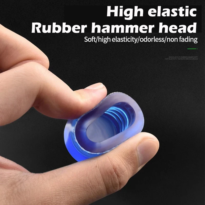 Soft Blow Rubber Mallet Double Faced Non Marring Hammer for Tile Installation Flooring Window Door Woodworking DIY Hand Tools