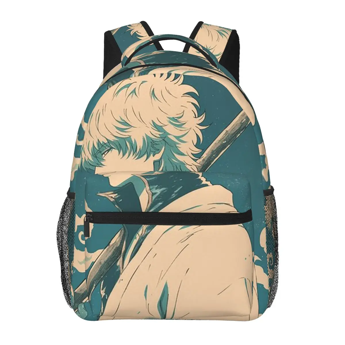 

Anime Gintama Gintoki Student Backpack School Bag Hiking Travel Daypack for Boys Girls Fashion Bookbag Shoulder Bags