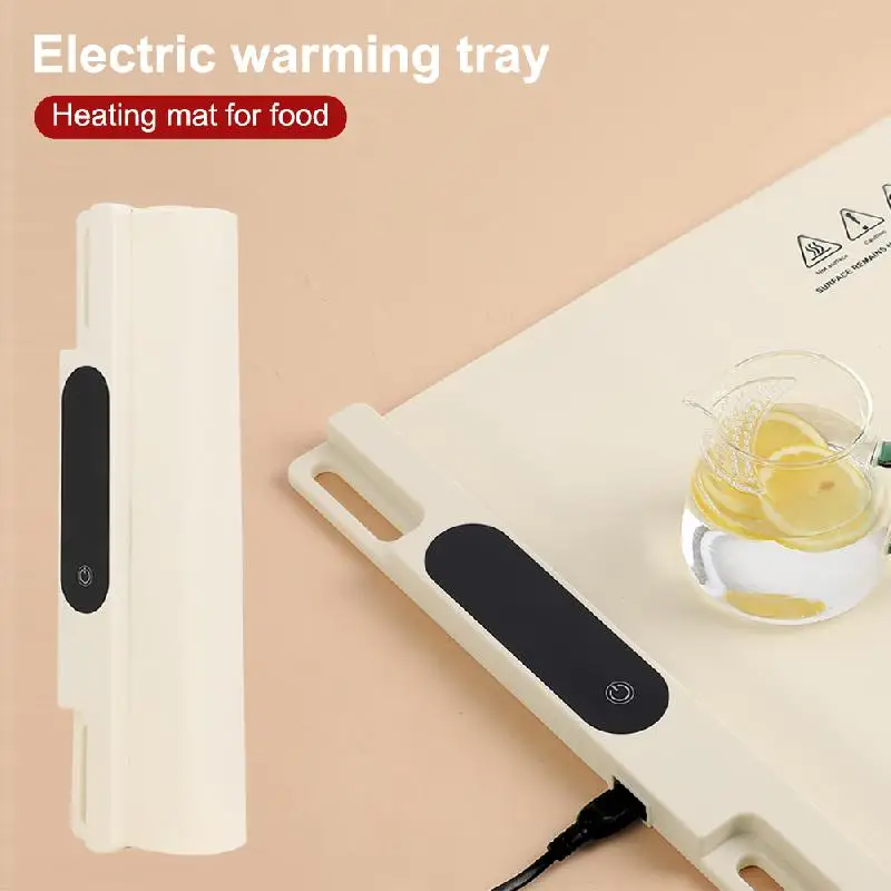 Food Heating Pad Heating Silicone Electric Heating Tray Level 3 Temperature And Level 3 Timer Roll Buffet Hot Plate Heating Pad