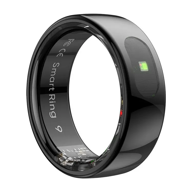 2025 R08 Smart Rings Health Fitness Tracker 5ATM Waterproof Heart Rate Blood Oxygen Monitor Smart Ring with Charging Case