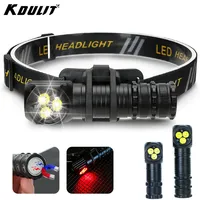 1300LM Powerful New 3 LED Headlamp USB C Rechargeable Headlight 5700K Head Flashlight with Magnet Tail Camping Fishing Lantern