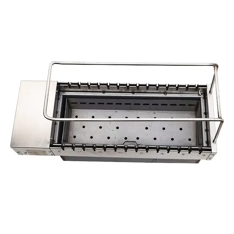 Automatic Stainless Steel Rotary BBQ Grill Machine Charcoal Barbecue Turner Outdoor Cooking Equipment Heavy Duty Rotisserie