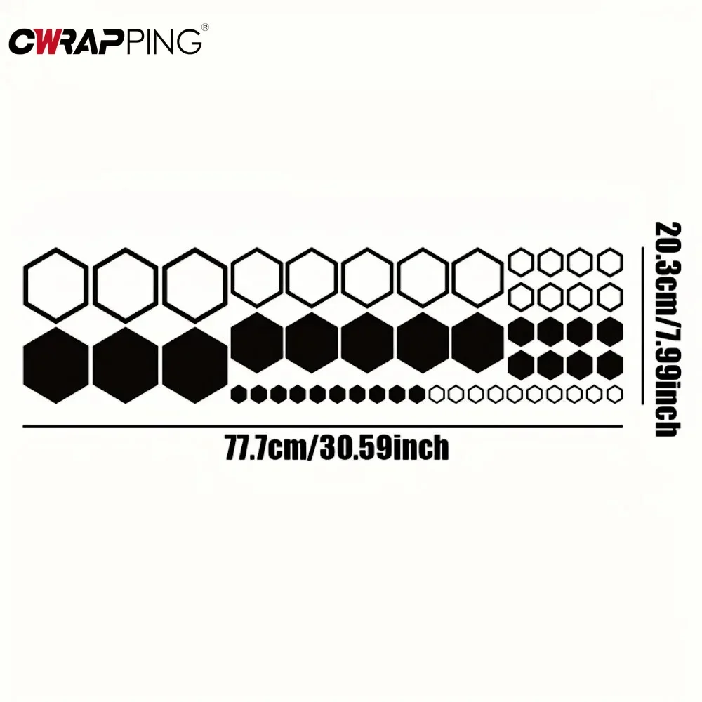 Universal Car Honeycomb Vinyl Decals Auto Graphics Honeycomb Decor Tuning Car Side Stickers for Car Decor Tuning Accessories