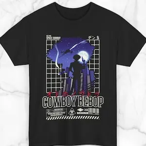 COWBOY BEBOP Shirt Retro Anime Tshirts Vintage Streetwear Spike Spiegel Shirt Limited Edition Gifts for Nerds Tee