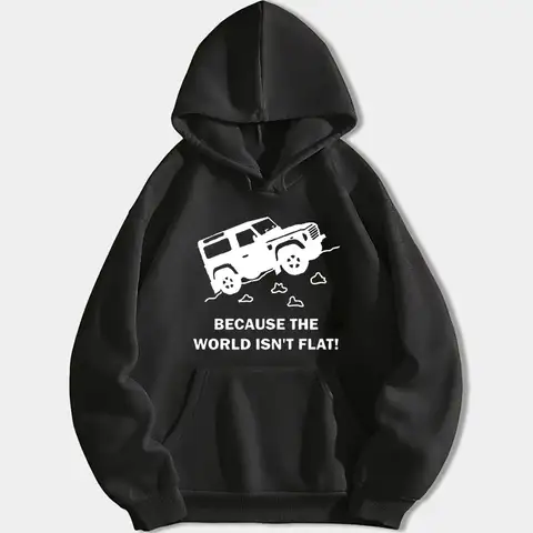 랜드 디스커버리 4x4 로버 디펜더 오프로드 후드, 세상 플랫 후드 풀오버, 남성 여성 캐주얼 따뜻한 운동복 유지