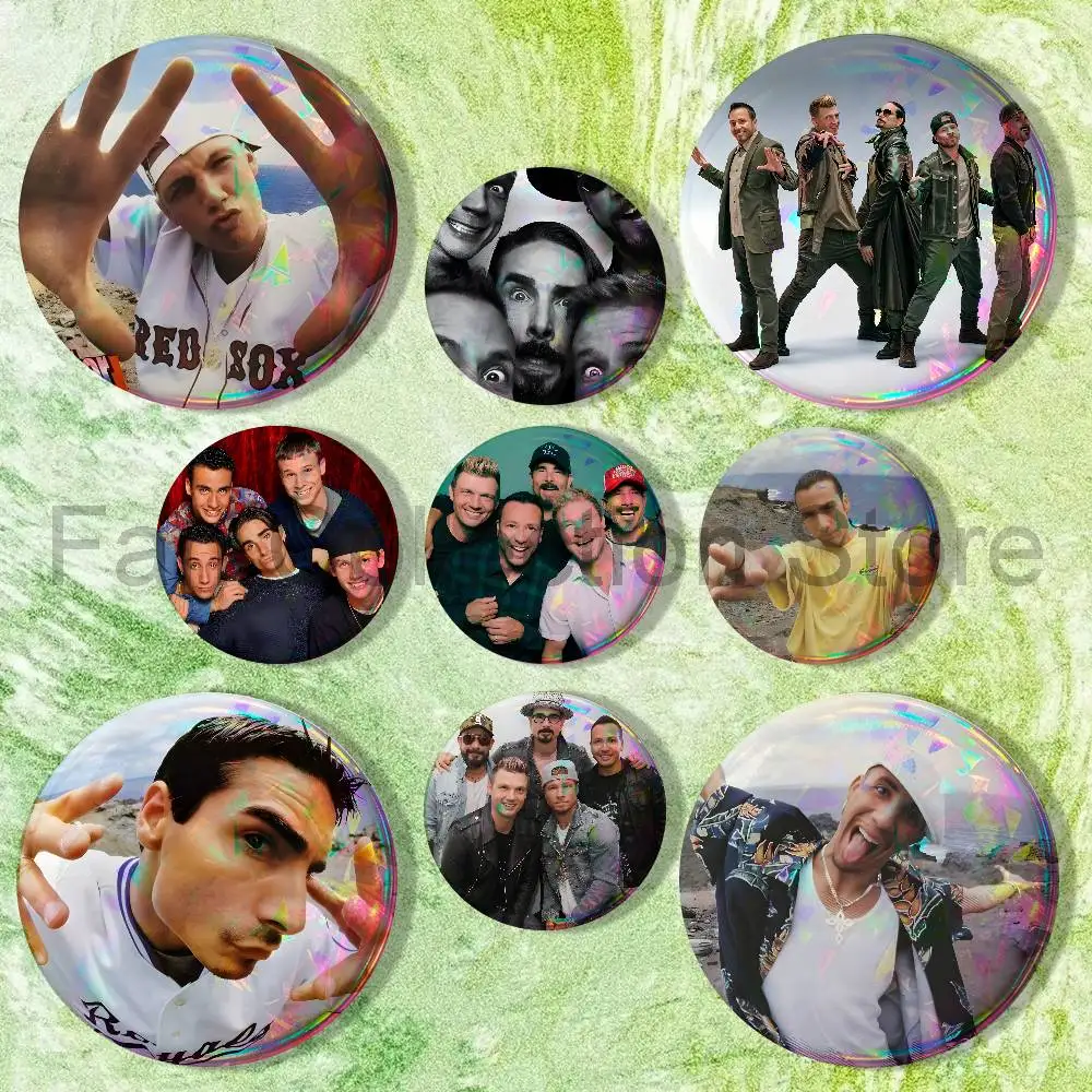 B-Backstreet Boy Band Enamel Pins Funny Cartoon Characters Badge Fashion Jewelry Accessories Round