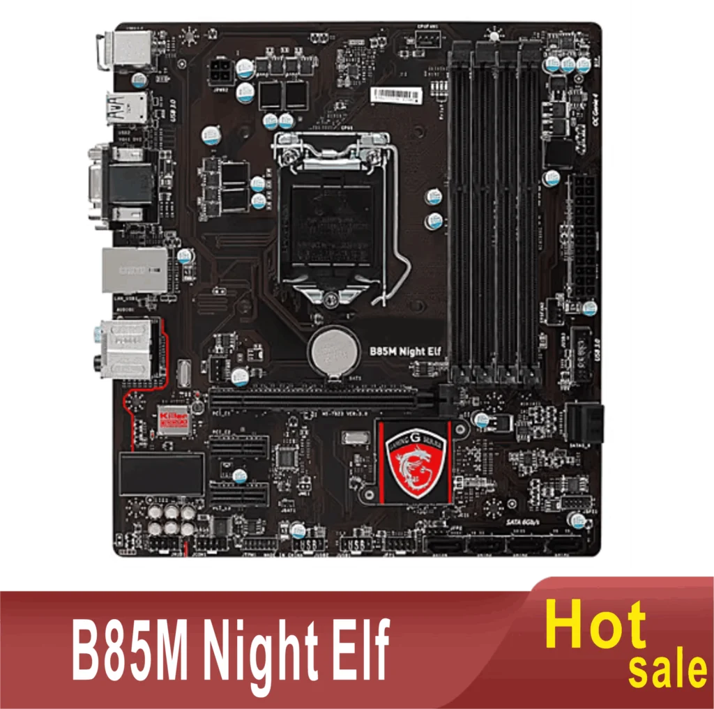 B85M Night Elf 32GB LGA 1150 DDR3 Micro ATX 100% Tested Fully Work