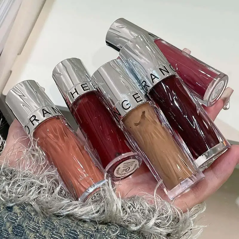 HERORANGE Water Glossy Lip Glaze, Non-Fading, Non-Stick, Hydrating, Moisturizing, Super Pigmented, Long-Lasting, Christmas Gift