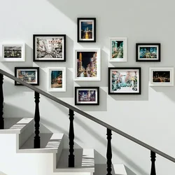 Living Room Photo Frame 11PCS American Wall Combination Wooden Hanging Picture Frame Creative Restaurant Home Decoration