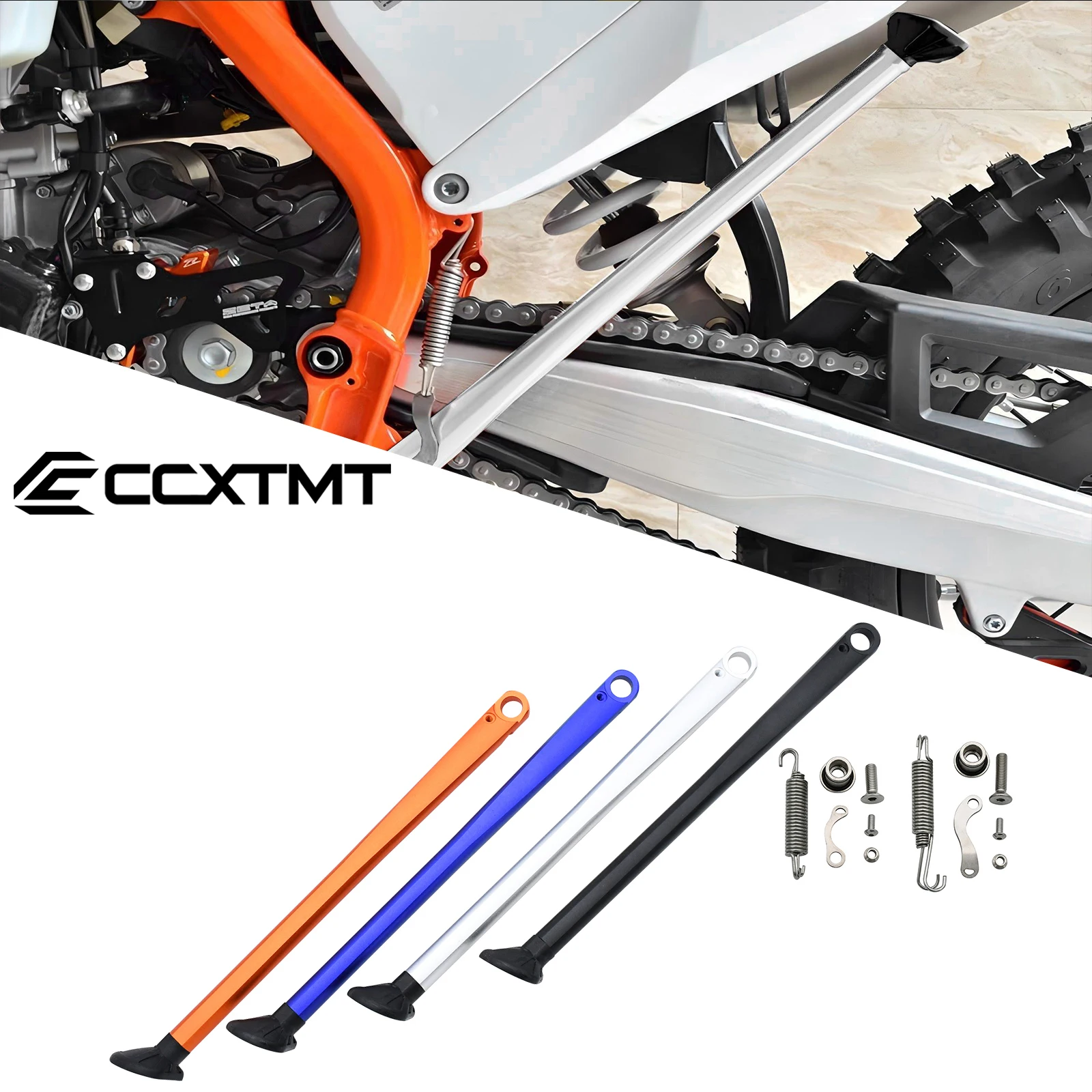 Suporte lateral de estacionamento para motocicleta cnc, suporte lateral para husaberg husqvarna fe te 125-501cc para ktm sx sxf xc xcf xcw xcfw exc excf excr