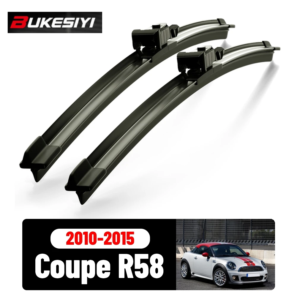 2 Stück Frontwischer für Mini Coupe R58 2010–2015, geräuschlos, langlebig, hochwertige Scheibenwischerblätter, Zubehör 2012 2013 2014