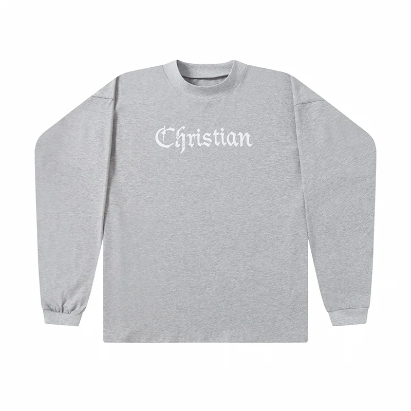 

Kanye west Inspired Graphic Long Sleeve Minimalist Tee Unisex Casual Cotton T-Shirt