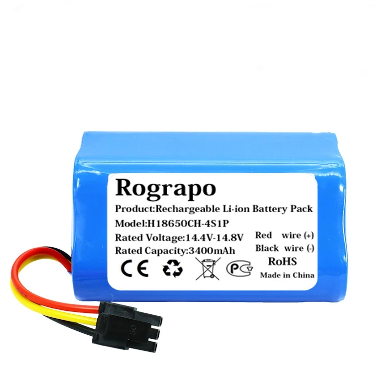 New 14.8V 3400mAh Li-Ion Battery Pack For Okami T80 S90 T90 Robot Vacuum Cleaner