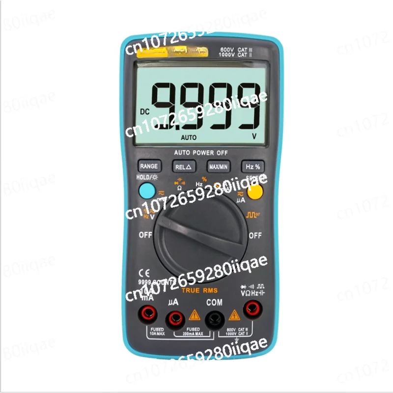 302 Digital Multimeter 9999 Counting True RMS Multifunctional AC/DC Voltage Temperature Capacitance Tester DC 999 V/AC 750V/